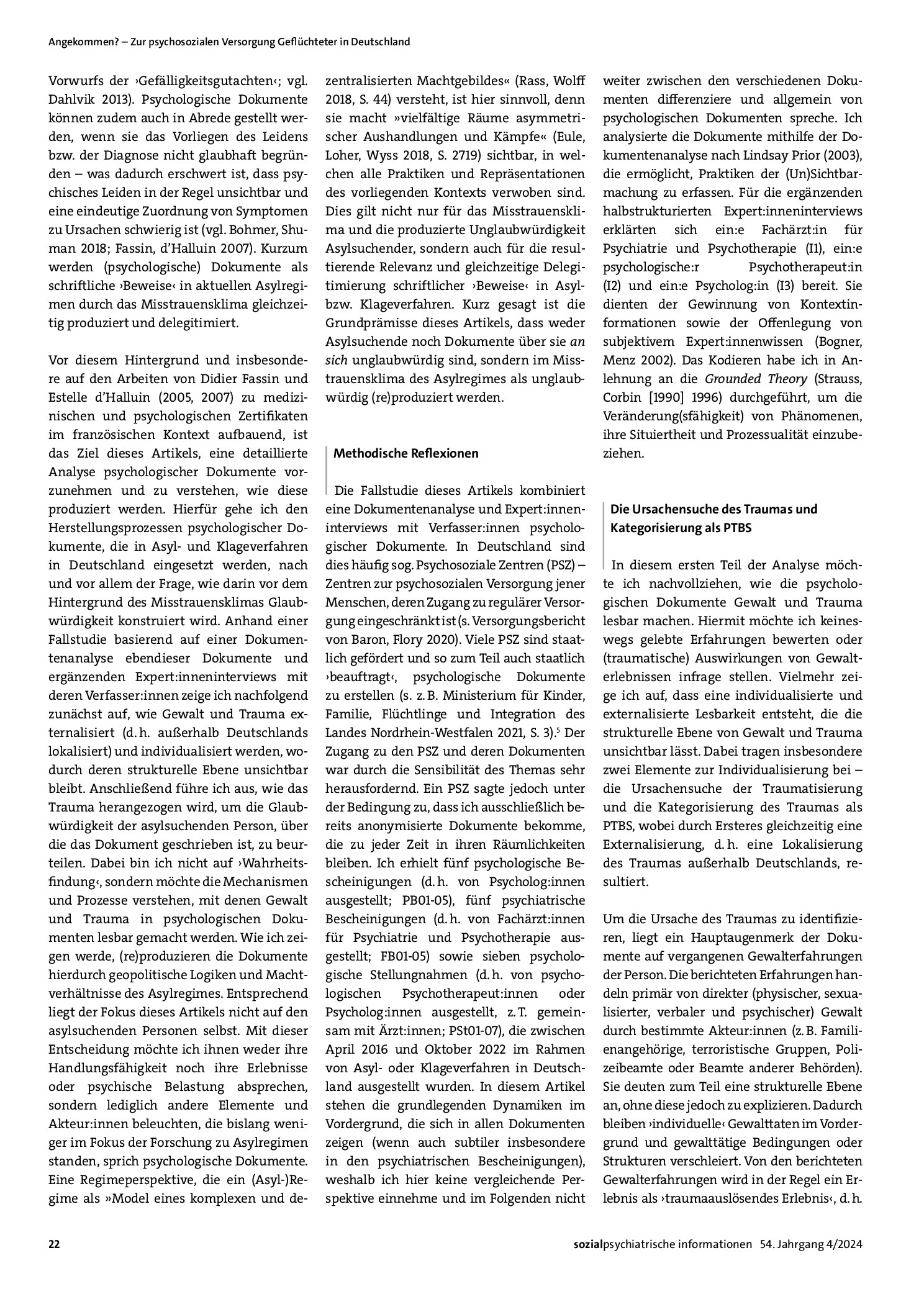 Vorschauseite 2: Trauma, Gewalt und Glaubwürdigkeit. Psychologische Dokumente im Asylregime