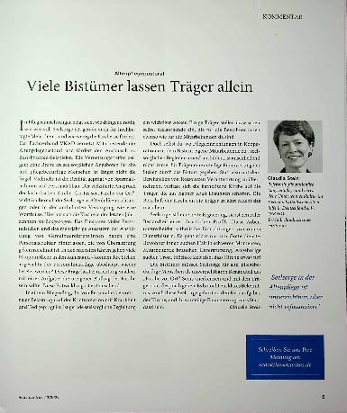 Vorschauseite 1: Viele Bistümer lassen Träger allein.