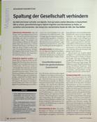 Vorschauseite 1: Spaltung der Gesellschaft verhindern