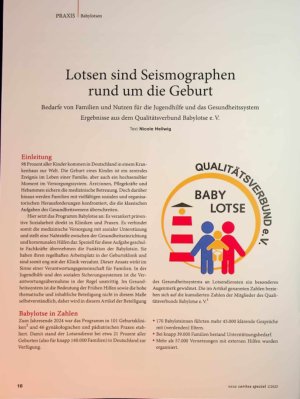 Vorschauseite 1: Lotsen sind Seismographen rund um die Geburt