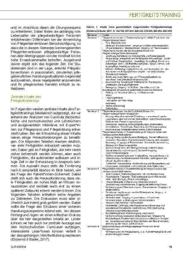 Vorschauseite 4: Fertigkeitstraining in der beruflichen und hochschulischen Pflegeausbildung