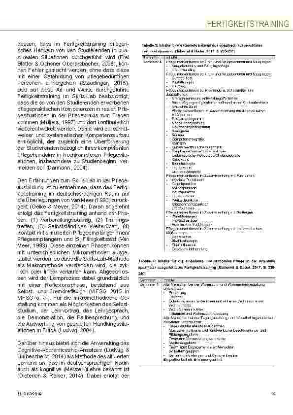 Vorschauseite 6: Fertigkeitstraining in der beruflichen und hochschulischen Pflegeausbildung