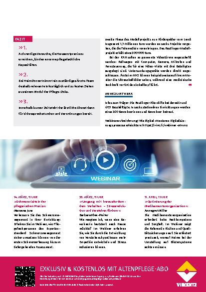 Vorschauseite 4: Telemedizin statt Notaufnahme