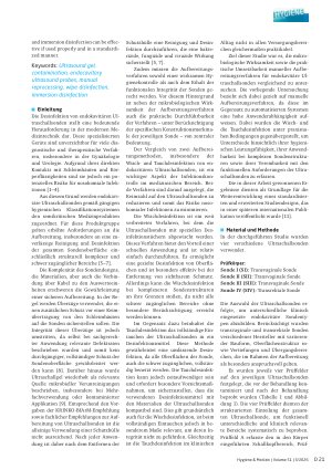 Vorschauseite 2: Praxisnaher Vergleich verschiedener Au! ereitungsmethoden am Beispiel von endokavitären Ultraschallsonden