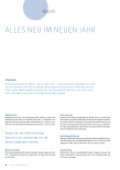 Vorschauseite 1: Alles neu im neuen Jahr.