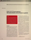 Vorschauseite 1: Aufbau eines gewerkschaftlichen Informationsstandes auf dem Krankenhausgelände.