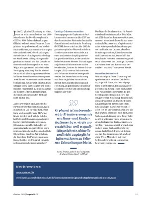 Vorschauseite 2: Orphanet: Seltene Erkrankungen besser verstehen