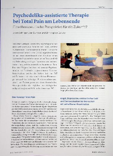 Vorschauseite 1: Psychedelika-assistierte Therapie bei Total Pain am Lebensende: Eine therapeutische Perspektive für die Zukunft?