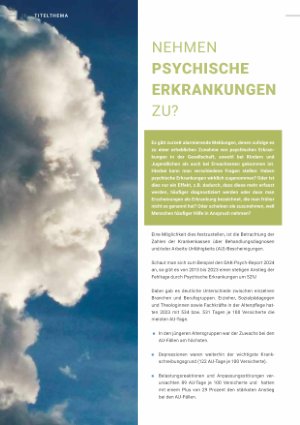 Vorschauseite 1: Nehmen Psychische Erkrankungen zu?