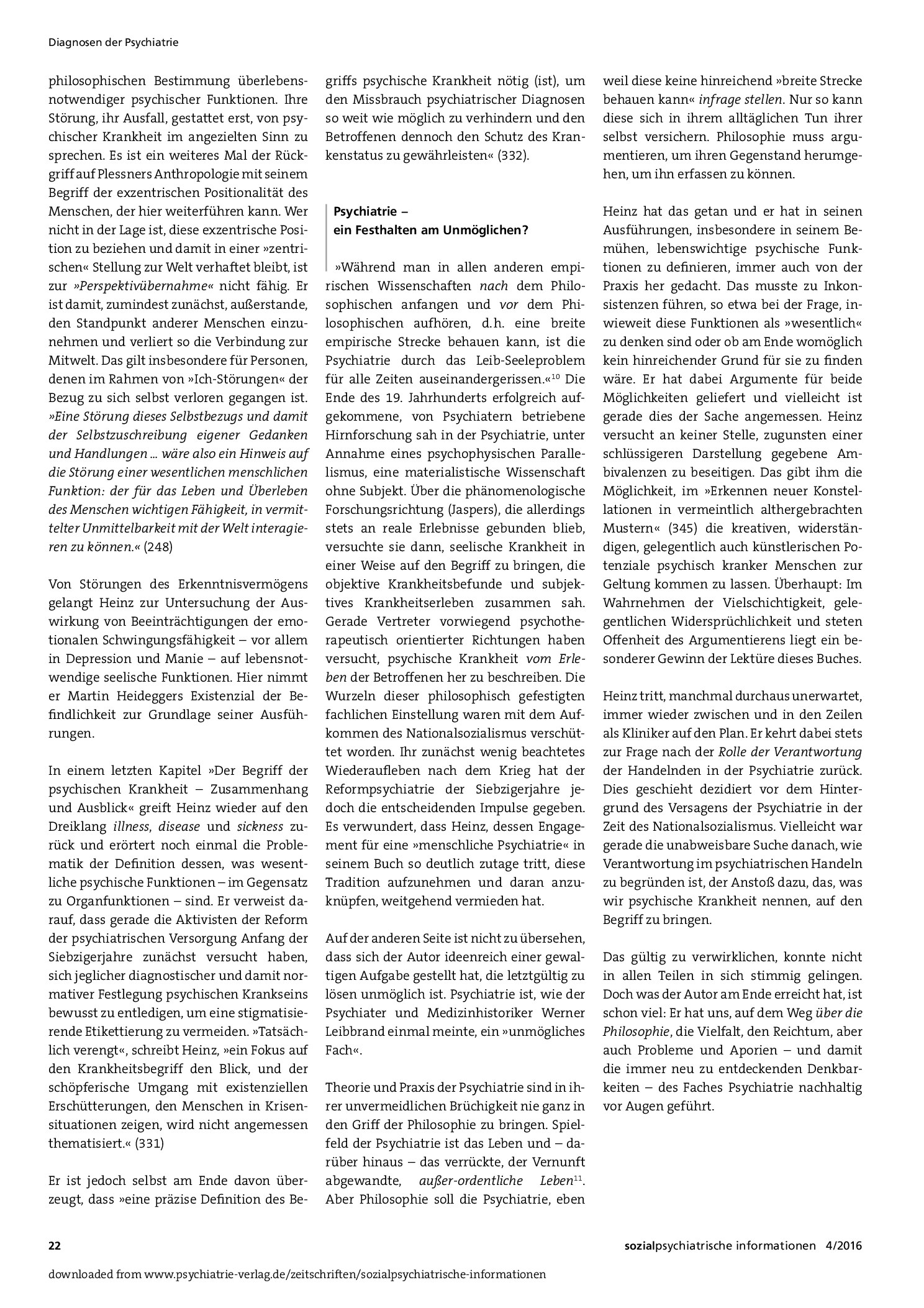 Vorschauseite 4: Beschreiben, erklären, begreifen. Über den Krankheitsbegriff der Psychiatrie und ein Buch dazu