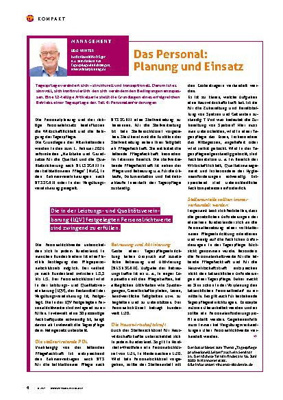 Vorschauseite 1: Das Personal: Planung und Einsatz