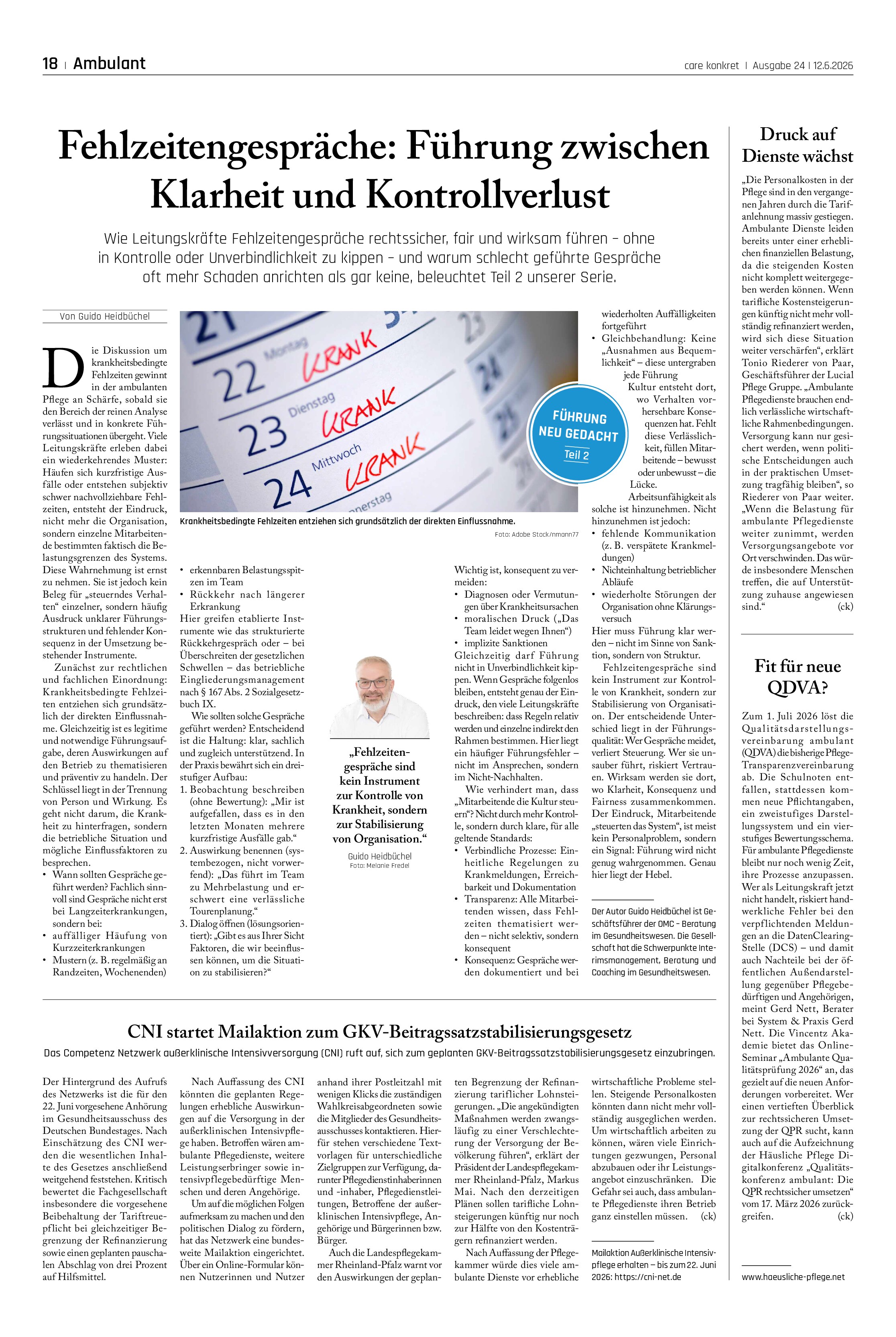Vorschauseite 1: Fehlzeitengespräche: Führung zwischen Klarheit und Kontrollverlust