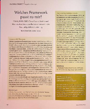 Vorschauseite 1: Welches Framework passt zu mir?