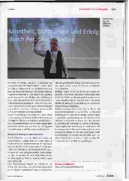 Vorschauseite 3: Von Big Data und Künstlicher Intelligenz zur persönlichen Marke