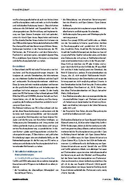 Vorschauseite 3: Forschungsbewertung neu definiert: FIS, Open Science und KI-gestützte Innovationen