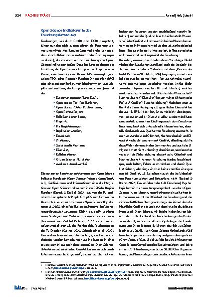 Vorschauseite 4: Forschungsbewertung neu definiert: FIS, Open Science und KI-gestützte Innovationen