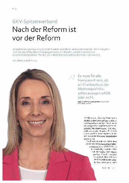 Vorschauseite 1: Nach der Reform ist vor der Reform