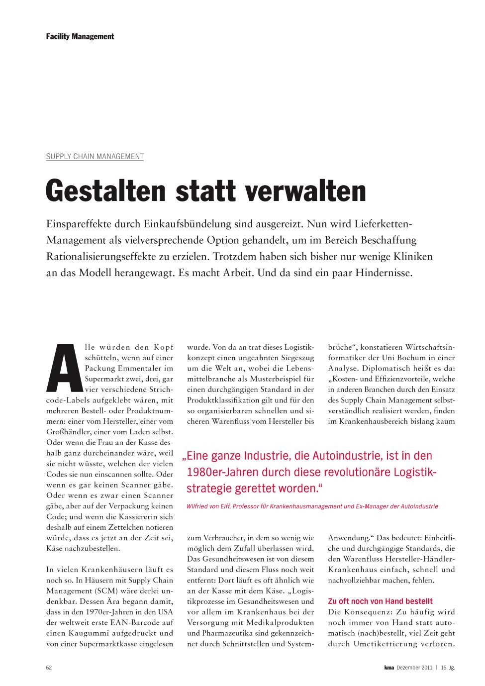 Vorschauseite 1: Gestalten statt verwalten