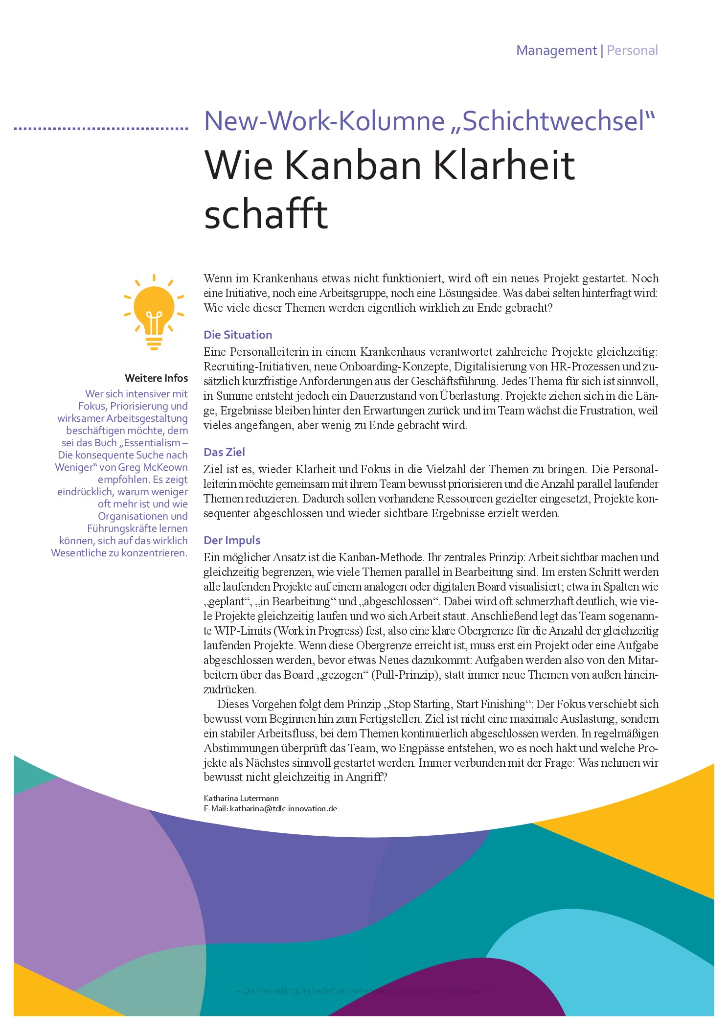 Vorschauseite 1: Wie Kanban Klarheit schafft