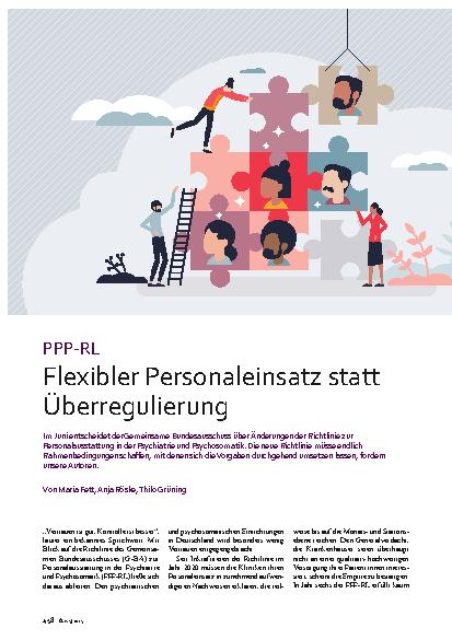 Vorschauseite 1: PPP-RL Flexibler Personaleinsatz statt Überregulierung