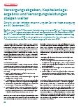 Vorschauseite 1: Versorgungsabgaben, Kapitalanlageergebnis und Versorgungsleistungen steigen weiter.