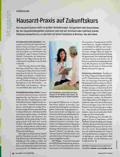 Vorschauseite 1: Hausarztpraxis auf Zukunftskurs