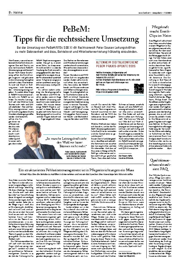 Vorschauseite 1: PeBeM: Tipps für die rechtssichere Umsetzung