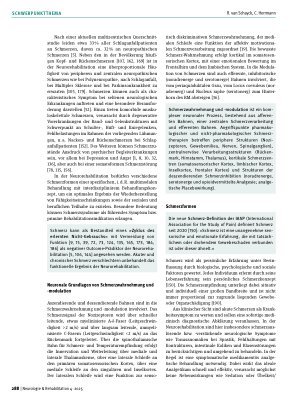 Vorschauseite 2: Schmerzmanagement in der Neurorehabilitation – Update einer evidenzbasierten SOP der Kliniken Schmieder Teil 1 – Grundlagen interdisziplinärer, multimodaler Schmerzbehandlung