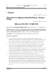 Vorschauseite 1: I. Tarifrecht Wirksamkeit einer Allgemeinverbindlicherklärung – Neuerlass – Heilung The corrected text is: I. Tarifrecht Wirksamkeit einer Allgemeinverbindlicherklärung – Neuerlas…