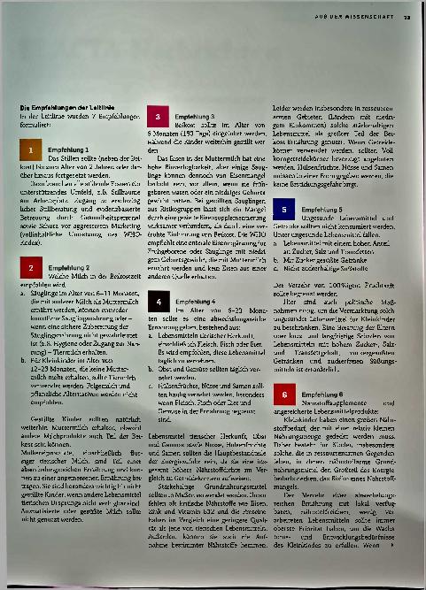 Vorschauseite 2: Neue Beikost-Leitlinien der WHO für Säuglinge und Kleinkinder im Alter von 6 bis 23 Monaten.