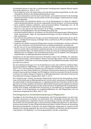 Vorschauseite 4: Bildungsmaßnahmen zur Anerkennung internationaler Pflegeabschlüsse an Pflegeschulen Eine akteurtheoretische und empirische Analyse zu den Voraussetzungen und Herausforderungen ein…