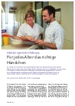 Vorschauseite 1: Altersgerechte Führung. Für jedes Alter das richtige Händchen.
