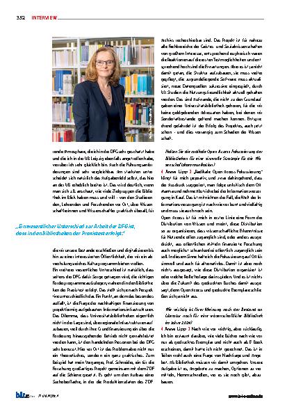 Vorschauseite 3: „Die ungelöste Frage der Weiterfinanzierung erfolgreicher Projekte gefährdet ihre Nachhaltigkeit – zum Schaden der Wissenschaft! “