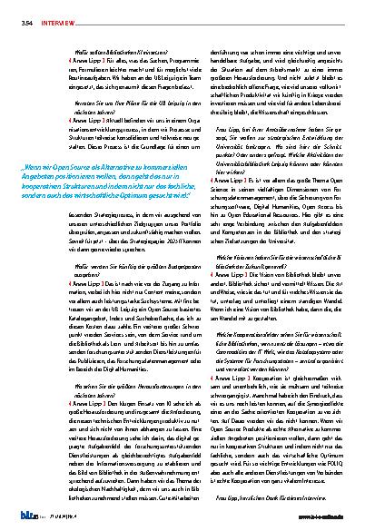 Vorschauseite 5: „Die ungelöste Frage der Weiterfinanzierung erfolgreicher Projekte gefährdet ihre Nachhaltigkeit – zum Schaden der Wissenschaft! “