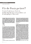 Vorschauseite 1: Für die Praxis gerüstet? ! Practice Readiness am Ende des Fachhochschulstudiums Gesundheitsund Krankenpflege in Österreich