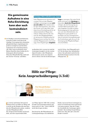 Vorschauseite 2: Auch Pflegepersonen können zur Kur gehen!