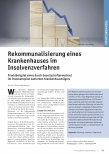 Vorschauseite 1: Rekommunalisierung eines Krankenhauses im Insolvenzverfahren