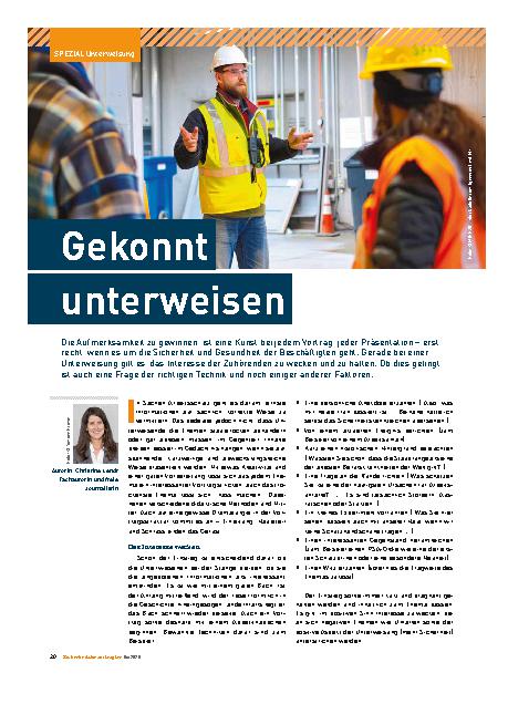 Vorschauseite 1: Gekonnt unterweisen
