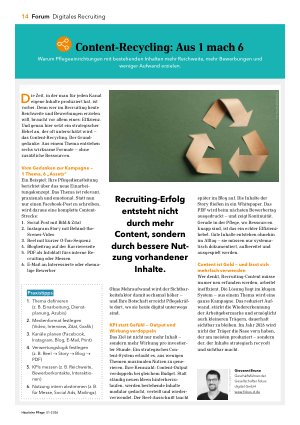 Vorschauseite 1: Content-Recycling: Aus 1 mach 6