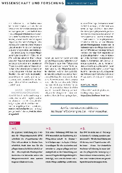 Vorschauseite 3: "Was das IPW für die Pflege geleistet hat"