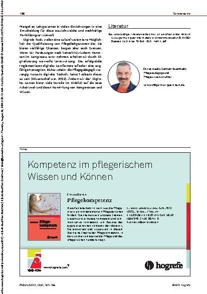 Vorschauseite 6: Digitale Fortund Weiterbildung in der Pflege: Chancen und Grenzen einer konnektivistischen Qualifizierung
