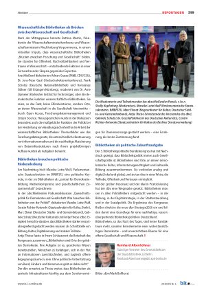 Vorschauseite 3: Bibliotheken als Infrastrukturen einer offenen Gesellschaft