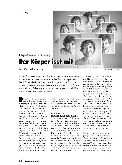 Vorschauseite 1: Körperorientierte Beratung: Der Körper isst mit.