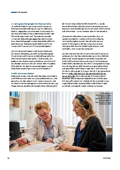 Vorschauseite 3: Patientenrechtegesetz: Gut beraten zum Thema Patientenrechte