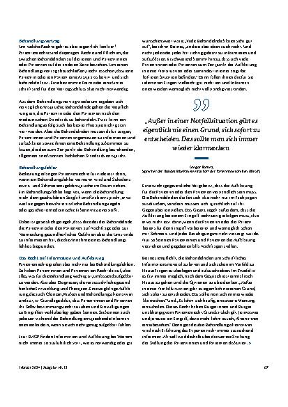 Vorschauseite 4: Patientenrechtegesetz: Gut beraten zum Thema Patientenrechte