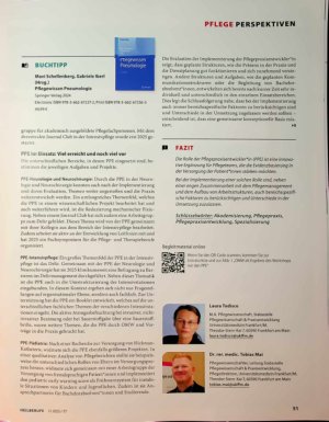 Vorschauseite 4: Pflegepraxisentwicklung - neue Rolle für den Master