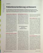 Vorschauseite 1: KONGRESS Patientenorientierung verbessern