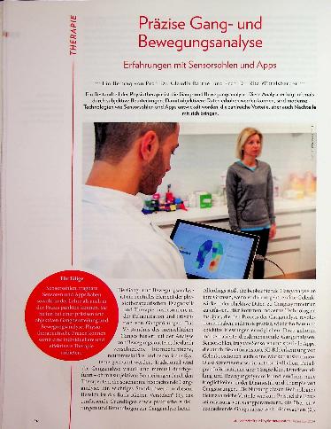 Vorschauseite 1: Präzise Gangund Bewegungsanalyse: Erfahrungen mit Sensorsohlen und Apps