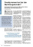 Vorschauseite 1: Paradigmenwechsel bei den Beatmungsstunden?