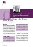 Vorschauseite 1: Onkologische Pflege – eine Chance für Rauchende. Was zur Tabakentwöhnung oft nicht gesagt wird.
